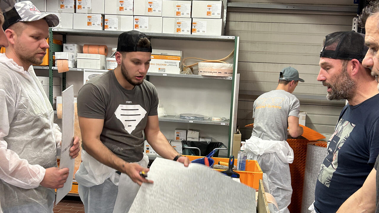 Schlüter-Systems France : Nouvelle formation d'artisan dans notre siège