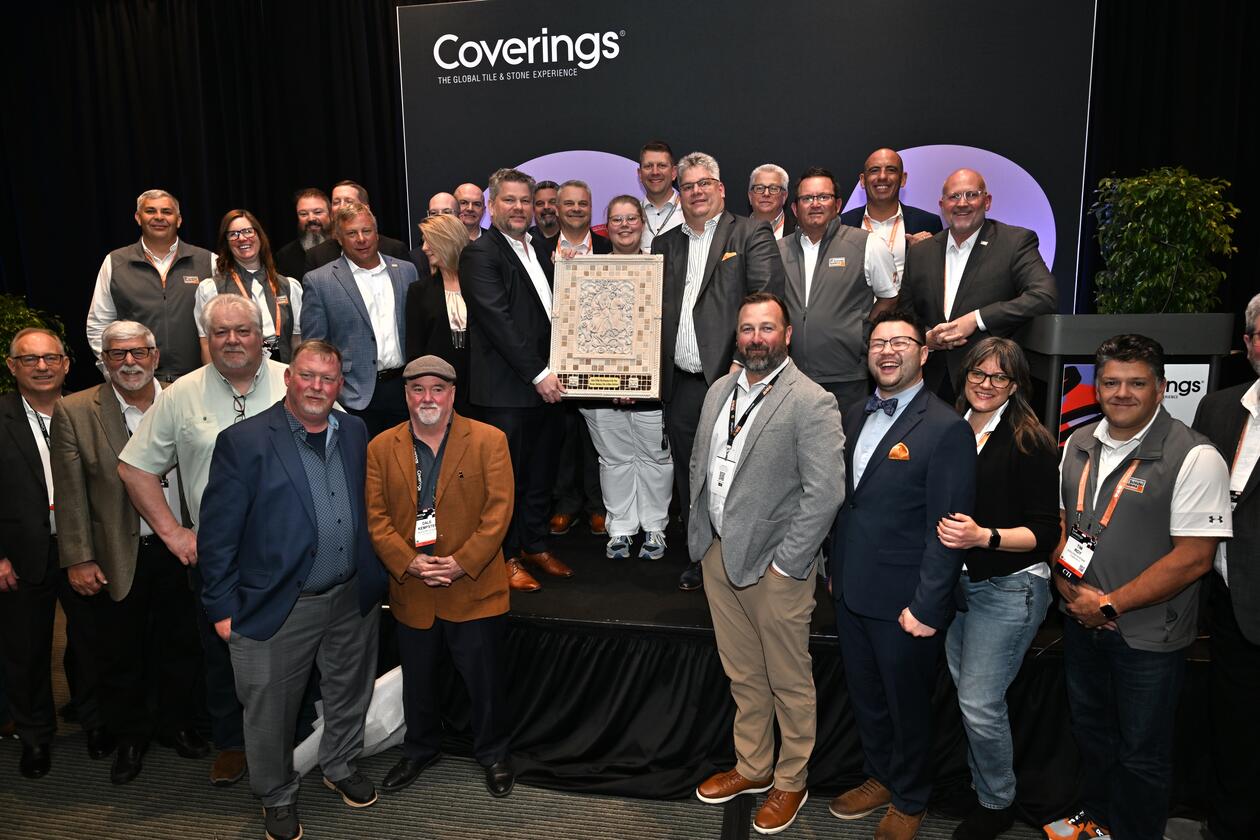 Der Award wurde im Rahmen der Fachmesse "Coverings" verliehen.