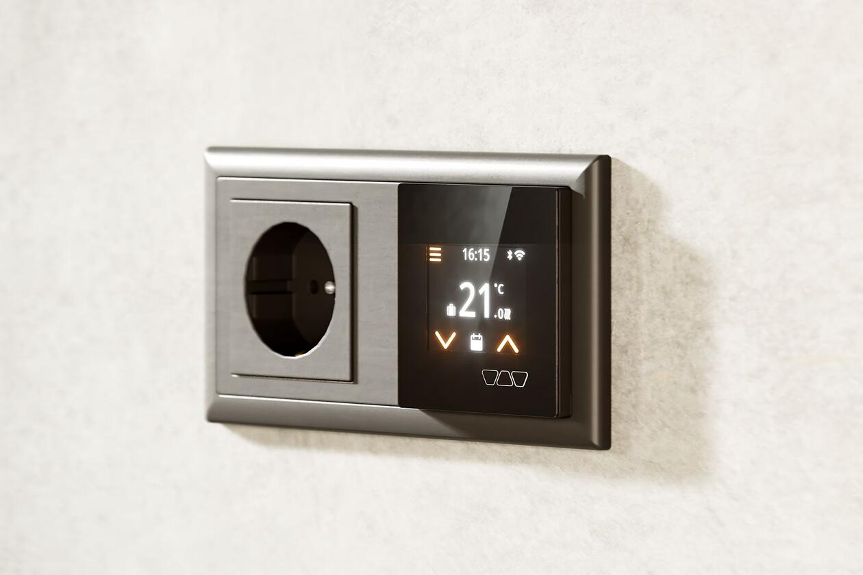 Der CONTROL-TR-DHBT-Regler kann sowohl für die wasserführende als auch die elektrische Flächenheizung eingesetzt werden. Der hier abgebildete CONTROL-TR-DHBT-Regler kann sowohl für die wasserführende als auch die elektrische Flächenheizung eingesetzt werden.