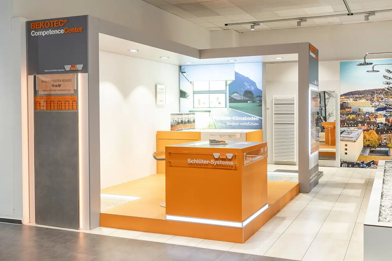 Billede af et BEKOTEC-kompetencecenter fra Schlüter-Systems.