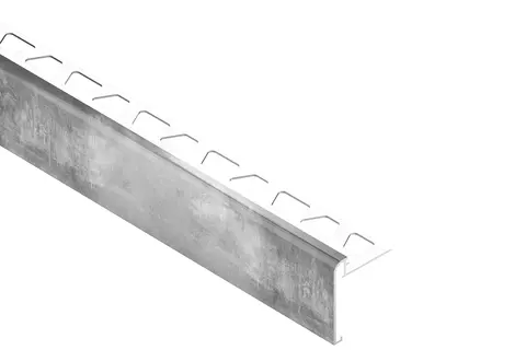 Køkkenbordplade med Schlüter-RONDEC-STEP-AC-kantprofil med tryk