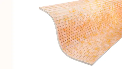 KERDI-BOARD-V-udlægningsplade med vertikal slids til en flisebelagt siddeflade