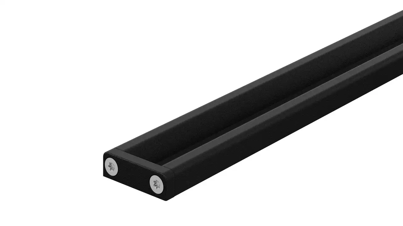 Bruserafløb Schlüter-KERDI-LINE-VARIO COVE af aluminium med farvet belægning MGS grafit-sort mat