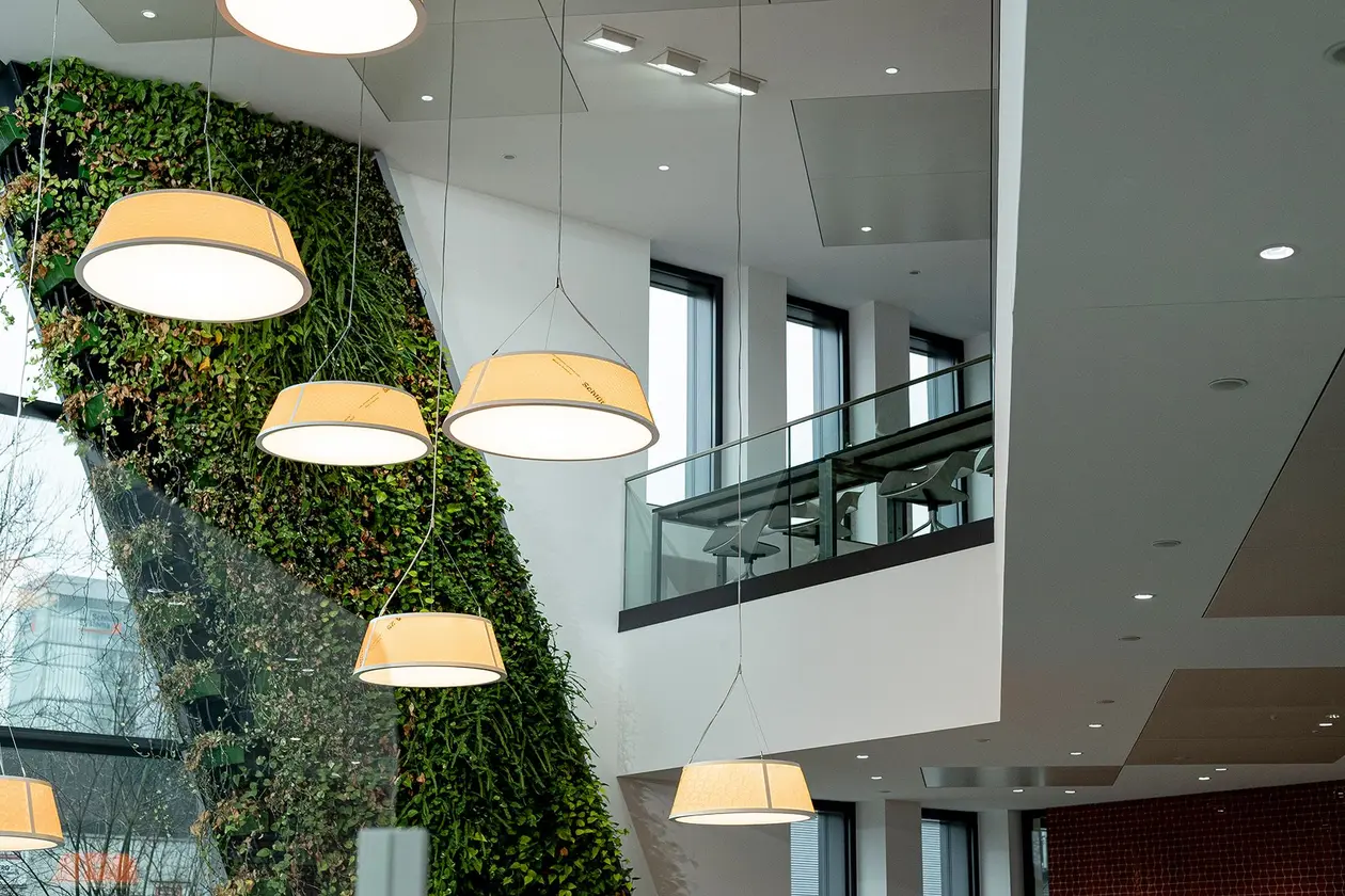 Atrium in the Schlüter-Systems office building