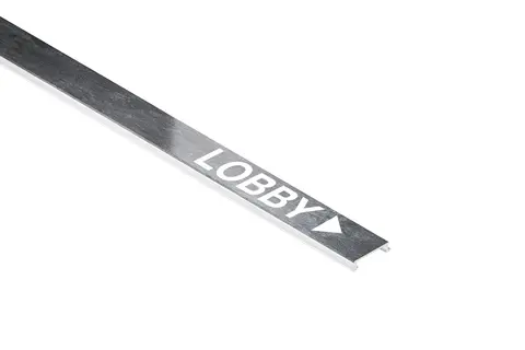 Printed Schlüter-DESIGNLINE-AC border profile