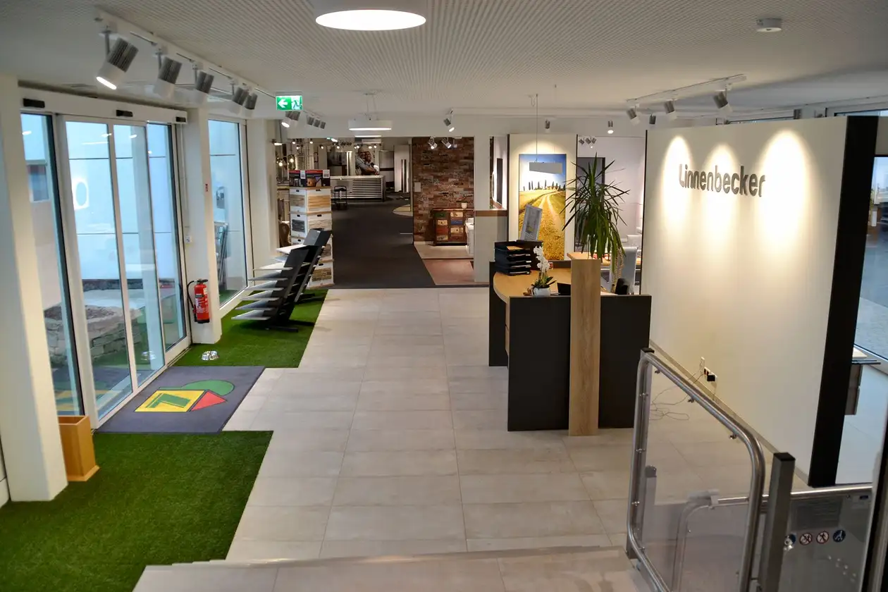 Reception area of Linnenbecker in Hanover