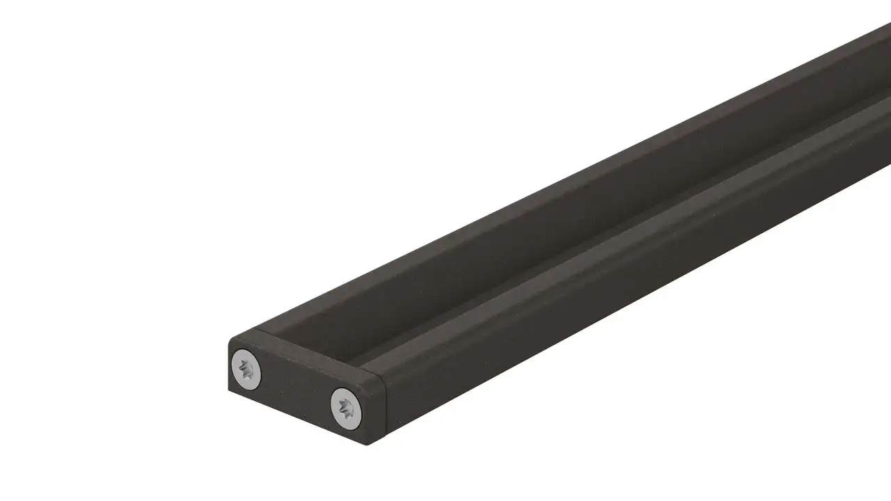 Duschrinne Schlüter-KERDI-LINE-VARIO COVE in strukturbeschichtetem Aluminium TSDA dunkelanthrazit