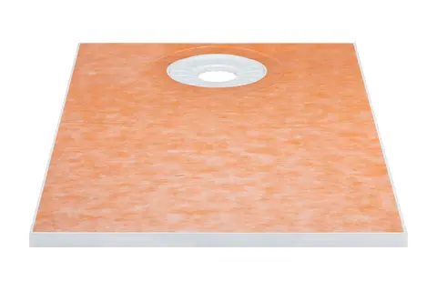 Ansicht des Gefälleboards Schlüter-KERDI-SHOWER-TS für dezentrale Punktentwässerung.