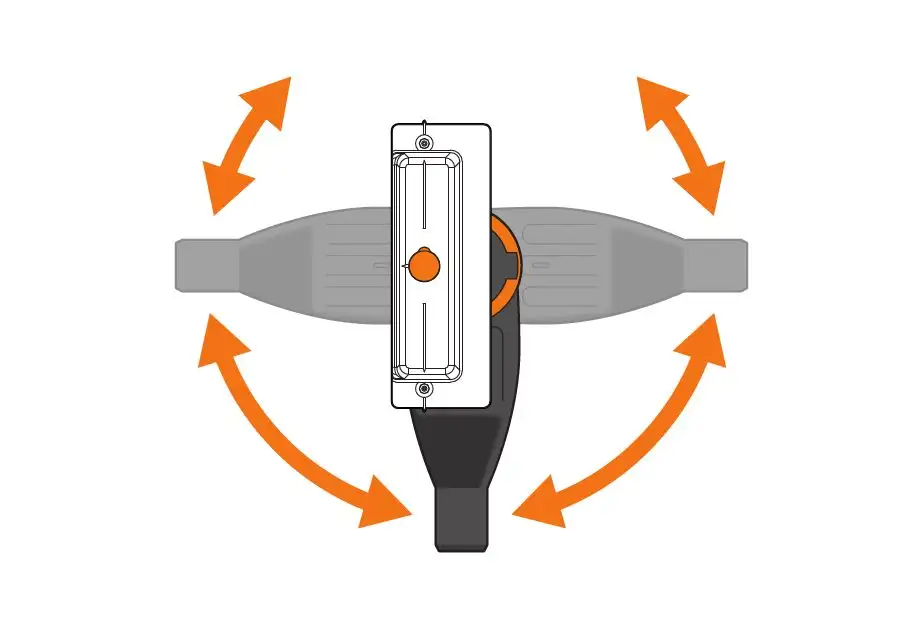 Esquema de Schlüter-KERDI-LINE-VARIO-H con desagüe con salida orientable 360 grados