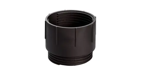 Un único adaptador de altura Schlüter-TROBA-LEVEL-PLA 70 de color negro