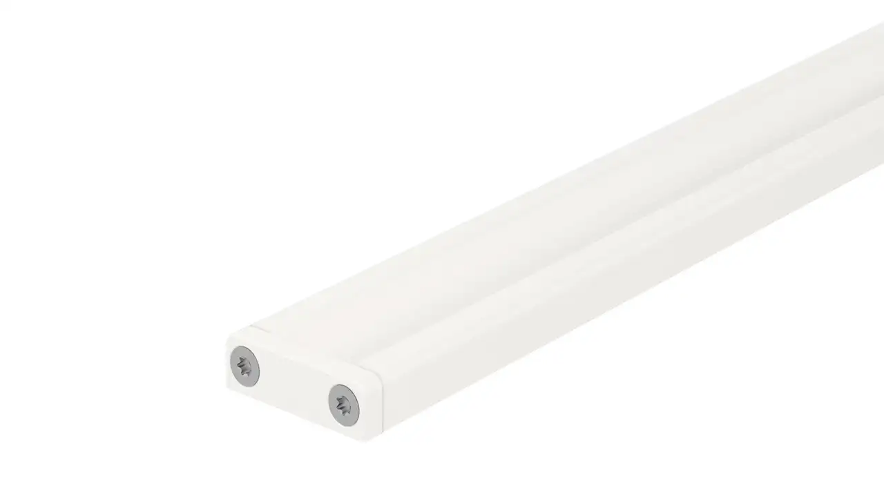 Caniveau Schlüter-KERDI-LINE-VARIO COVE en aluminium coloré MBW blanc mat