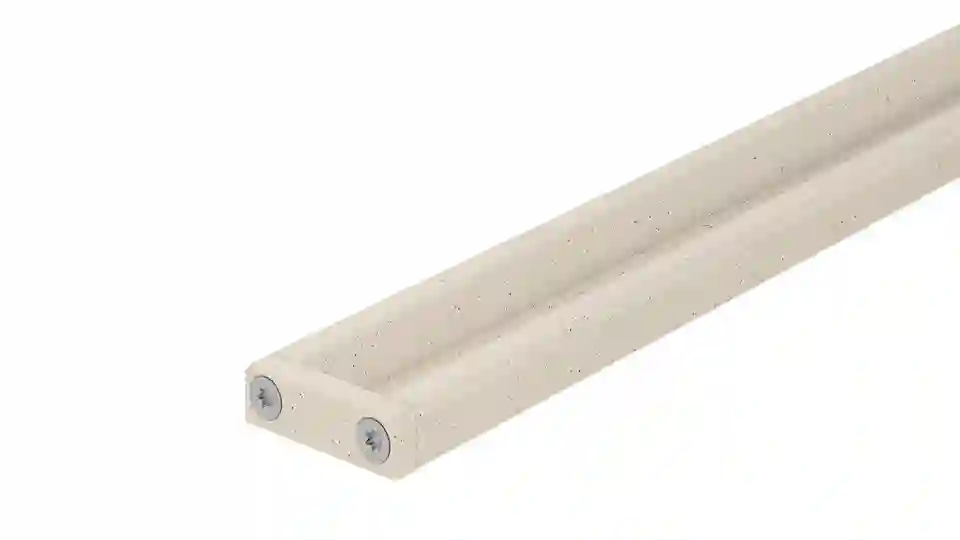 Schlüter-KERDI-LINE-VARIO COVE shower channel in aluminium with structured coating, TSI ivory