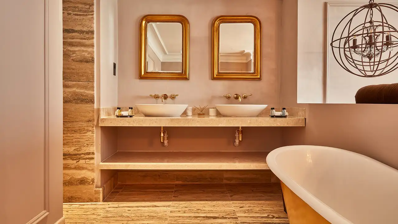 Bathroom at Lympstone Manor