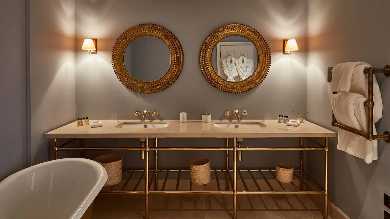 Bathroom at Lympstone Manor