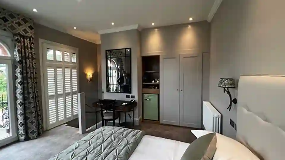 Hotel bedroom at the Petersham