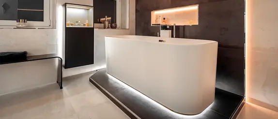 Bagno dell'abitazione di Dan Schelle