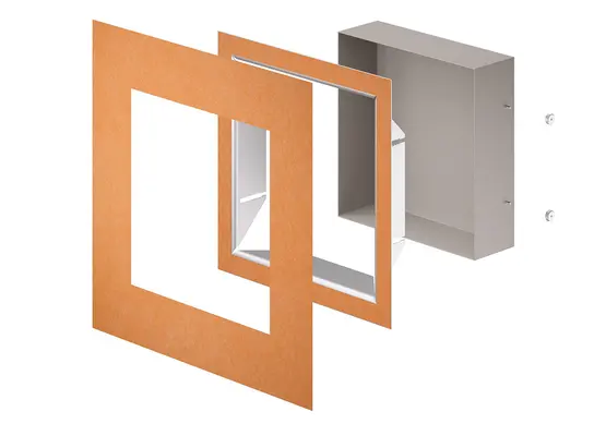 De enskilda komponenterna för DESIGN-NICHE