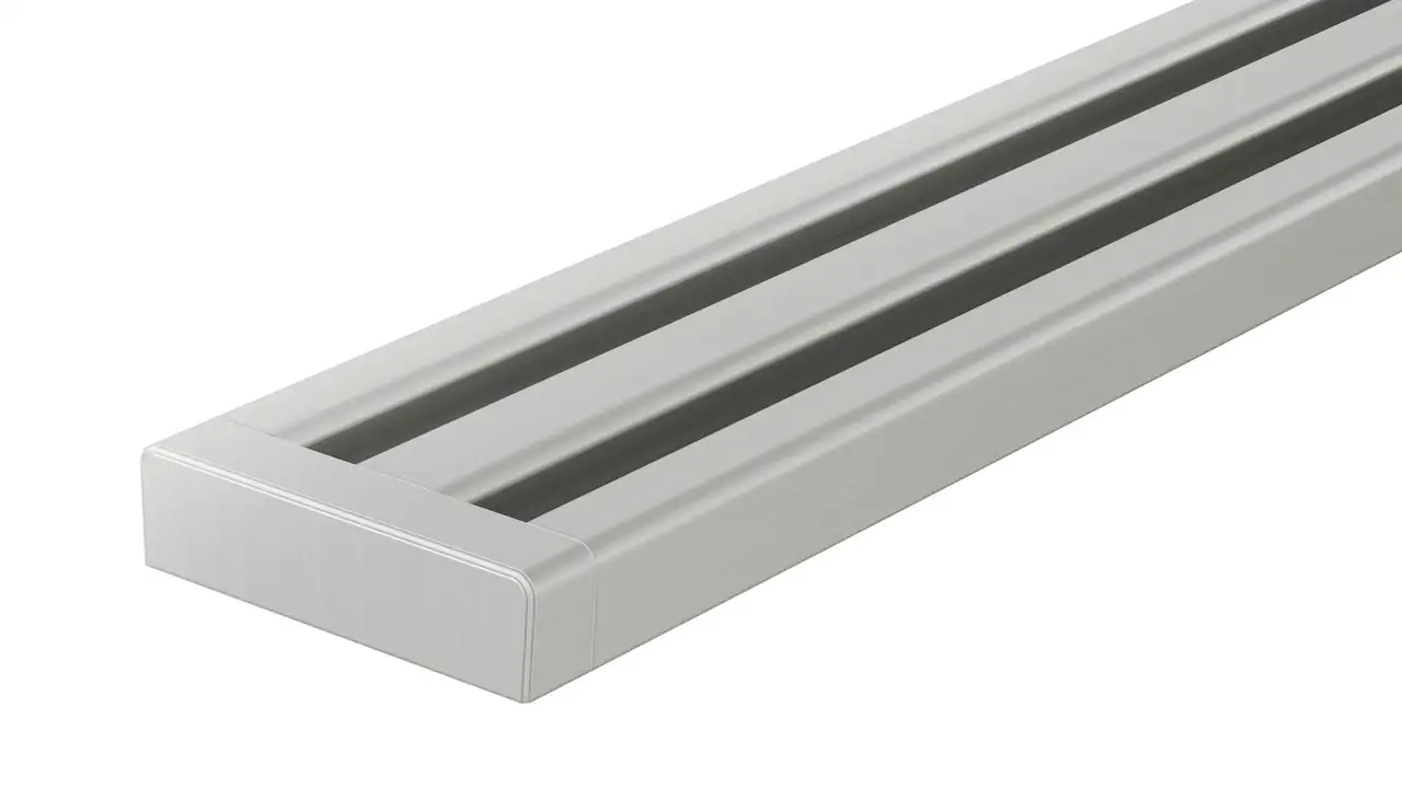 Duschr&auml;nna Schl&uuml;ter-KERDI-LINE-VARIO WAVE av borstat rostfritt st&aring;l