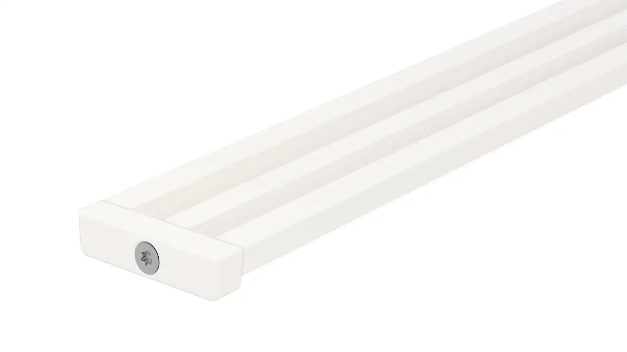 Duschr&auml;nna Schl&uuml;ter-KERDI-LINE-VARIO WAVE i f&auml;rglackerat aluminium i MBW matt briljantvit