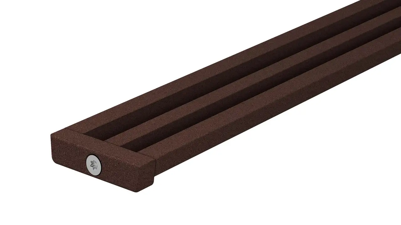 Duschr&auml;nna Schl&uuml;ter-KERDI-LINE-VARIO WAVE i strukturbelagt aluminium TSOB brons