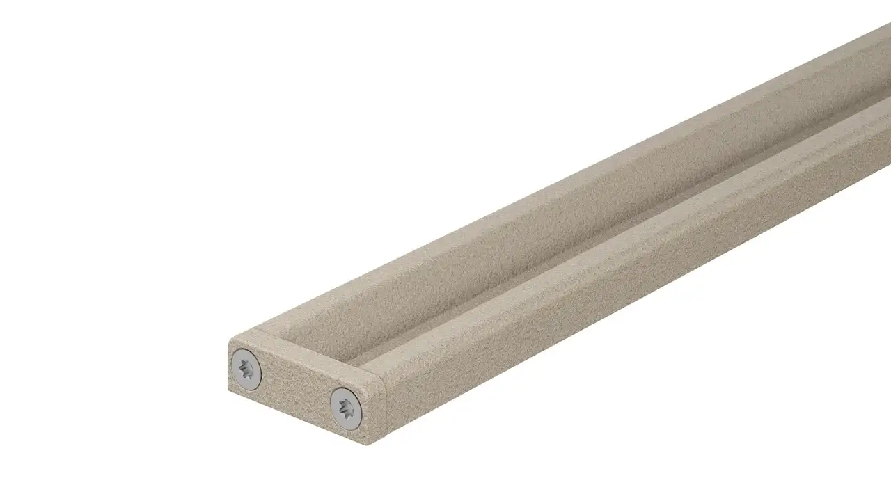 Duschr&auml;nna Schl&uuml;ter-KERDI-LINE-VARIO COVE i strukturbelagt aluminium TSC creme