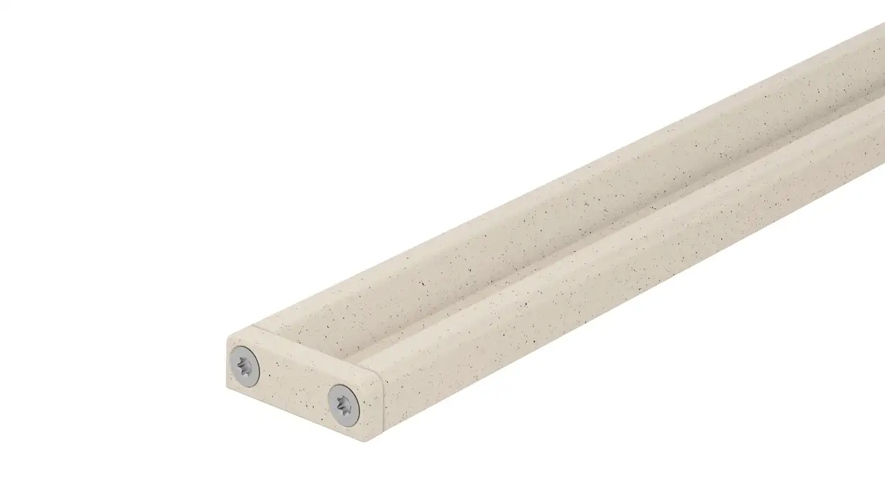 Duschr&auml;nna Schl&uuml;ter-KERDI-LINE-VARIO COVE i strukturbelagt aluminium TSI benvit